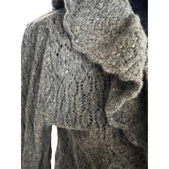 Ralph Lauren Gray Ruffle Sweater - Picture 7 of 11